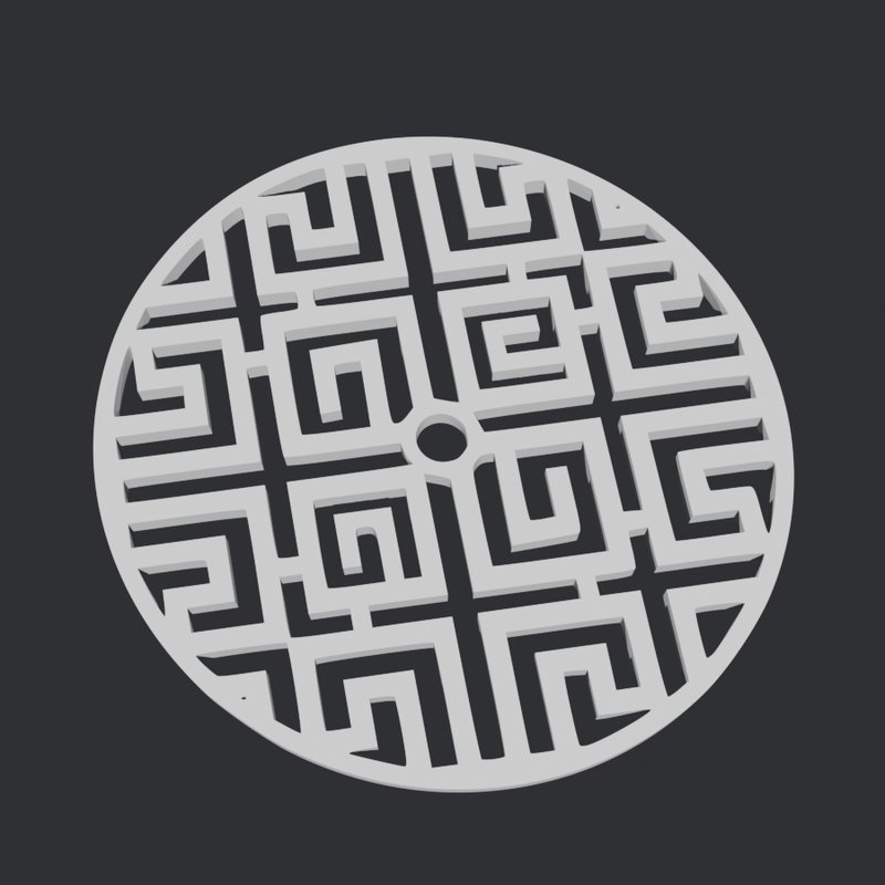 Lattice-window pattern tile 1, 80 mm