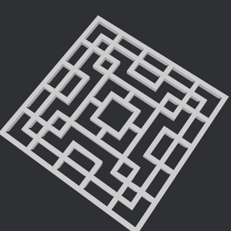 Lattice-window pattern tile 3, 80 mm