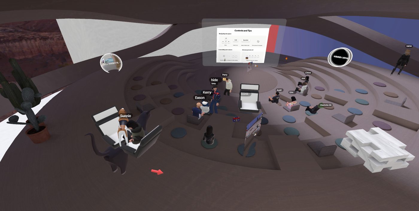 Metaverse meeting room, May 12, 2023
