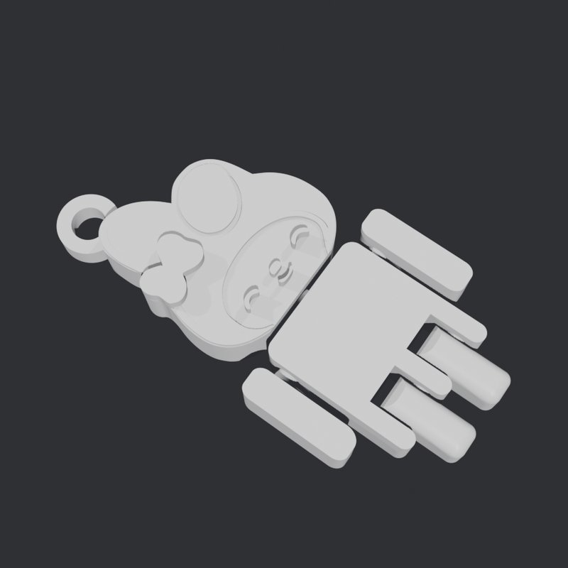 My Melody keychain, earlier draft