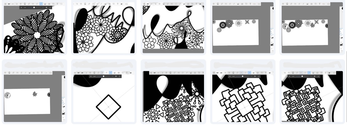 AP 2-D Art and Design piece 2, process shot 3