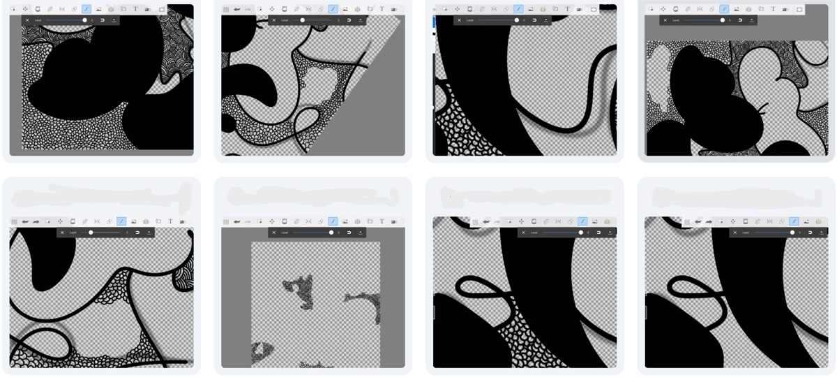 AP 2-D Art and Design piece 3, process shot 2