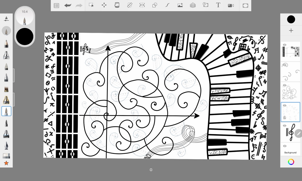 AP 2-D Art and Design piece 4, process shot 1