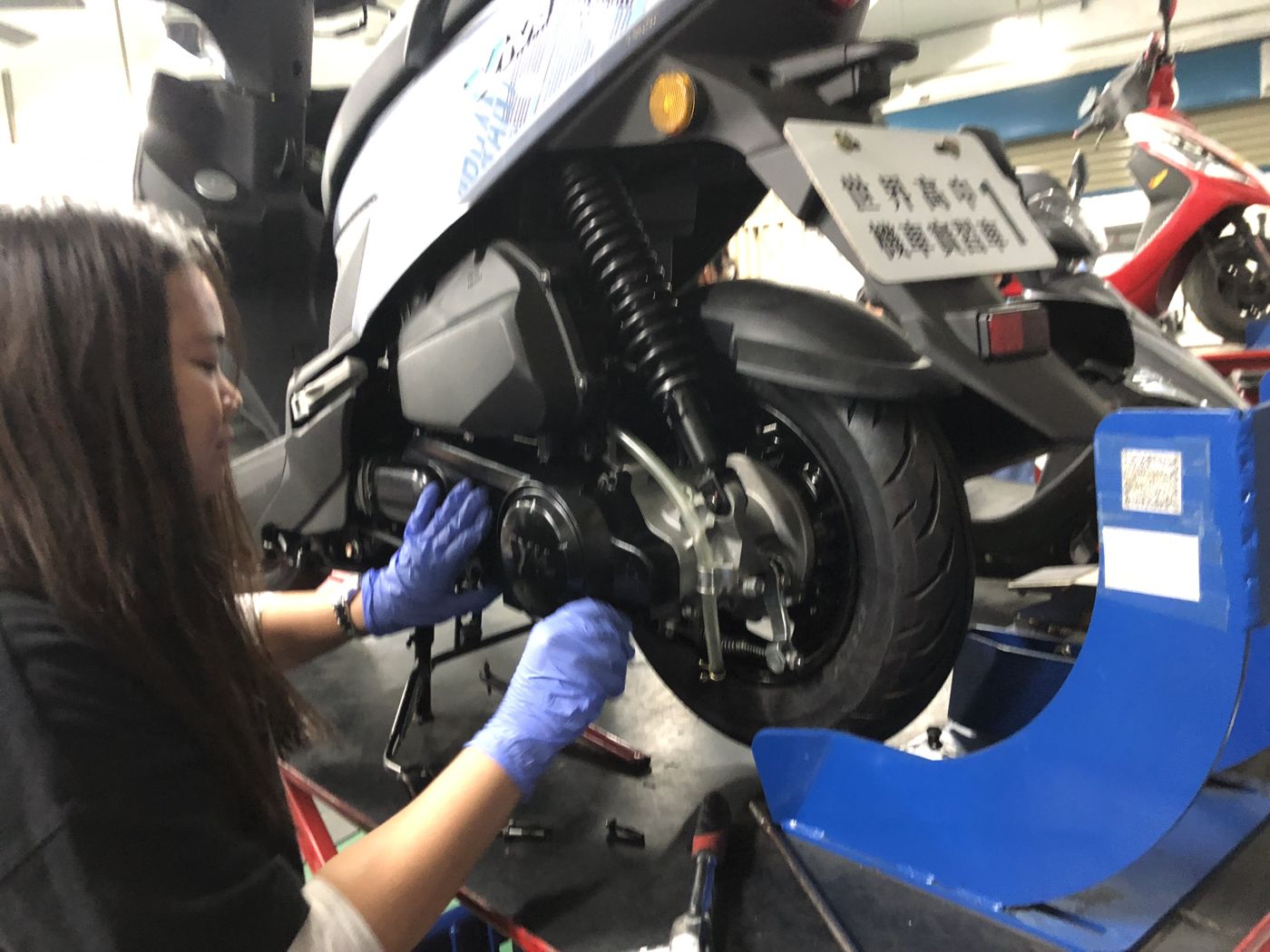 Automotive Basics: working on a scooter wheel