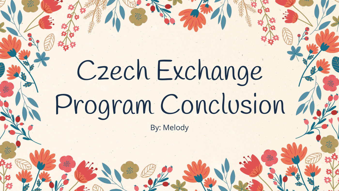 Czech Exchange Program conclusion slides, page 1