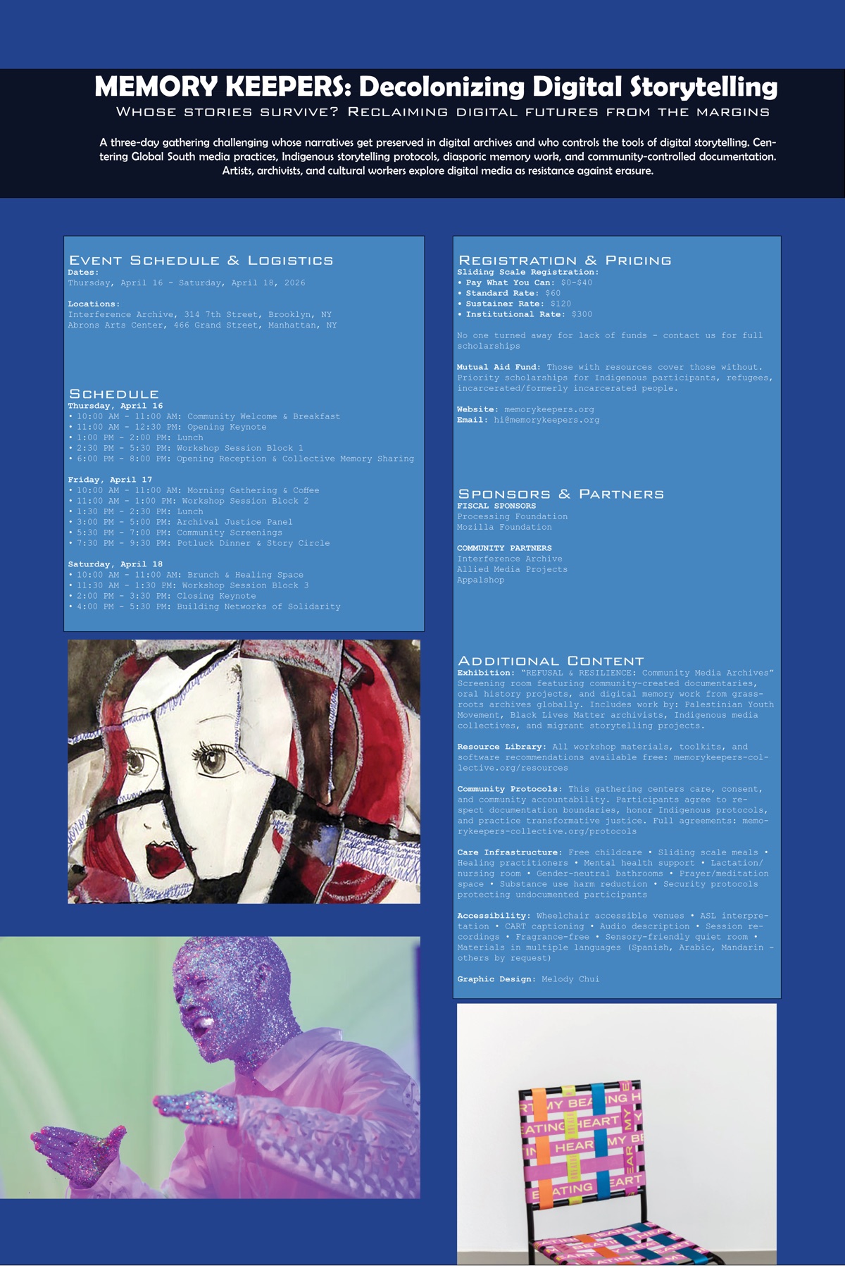 Conference design, first draft page 1