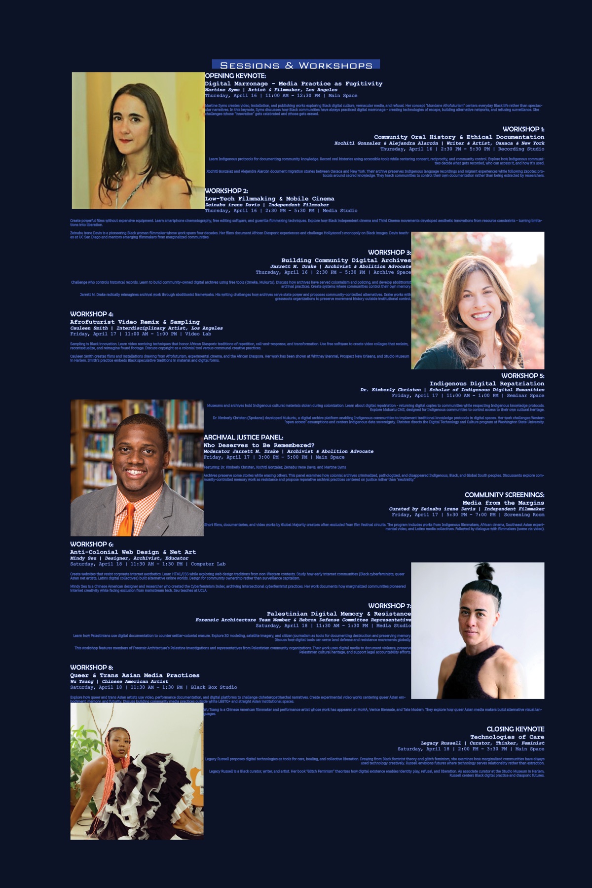 Conference design, first draft page 6