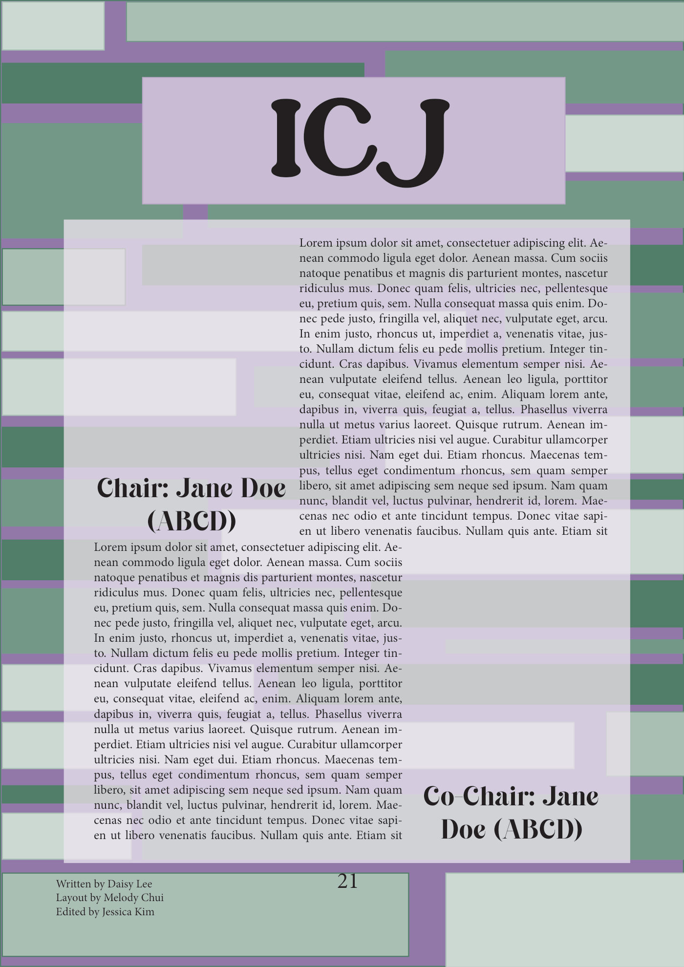 HSINMUN XVII pre-conference design: ICJ