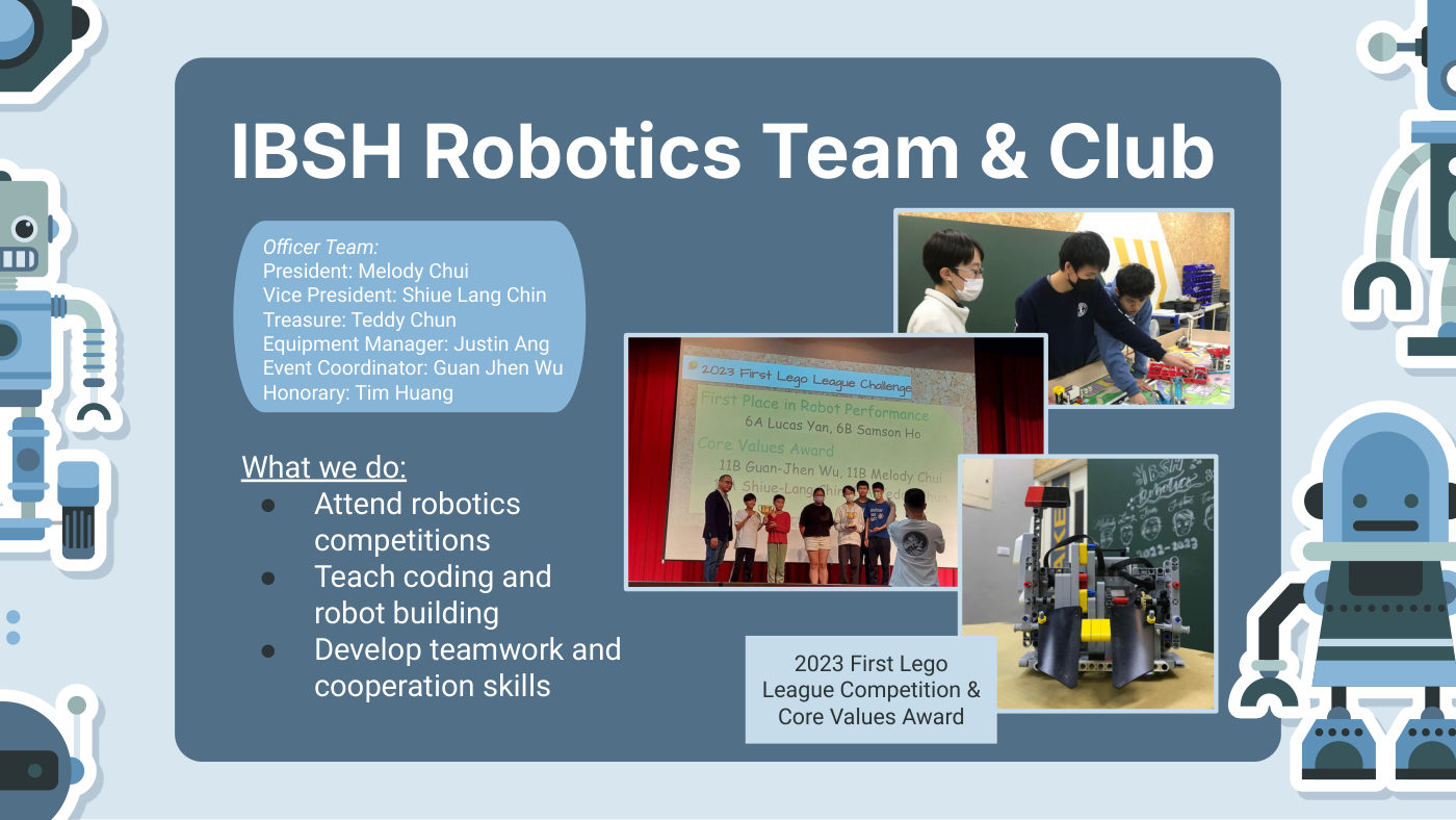 WASC write-up on the IBSH Robotics Team
