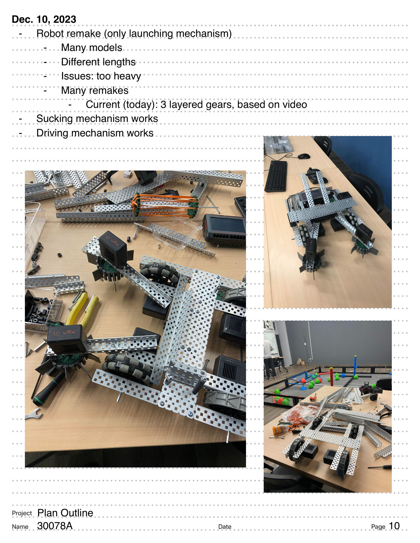 Team 30078A digital engineering notebook, page 12