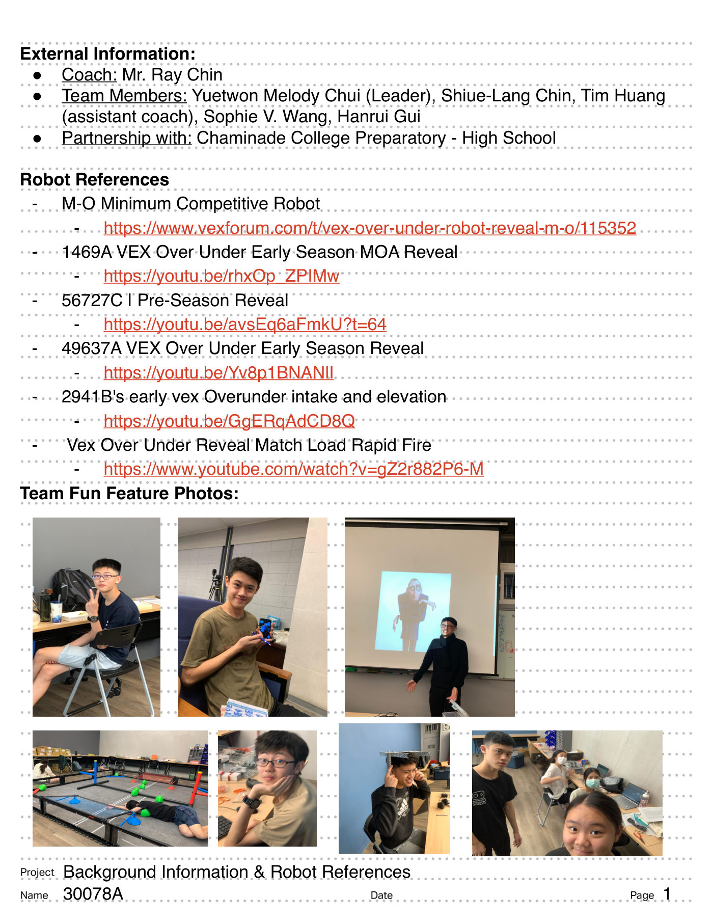 Team 30078A digital engineering notebook, page 3