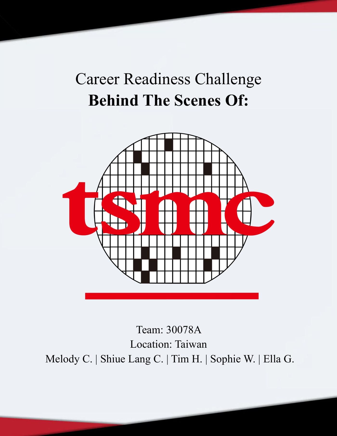 Career Readiness Challenge entry, Team 30078A, page 1