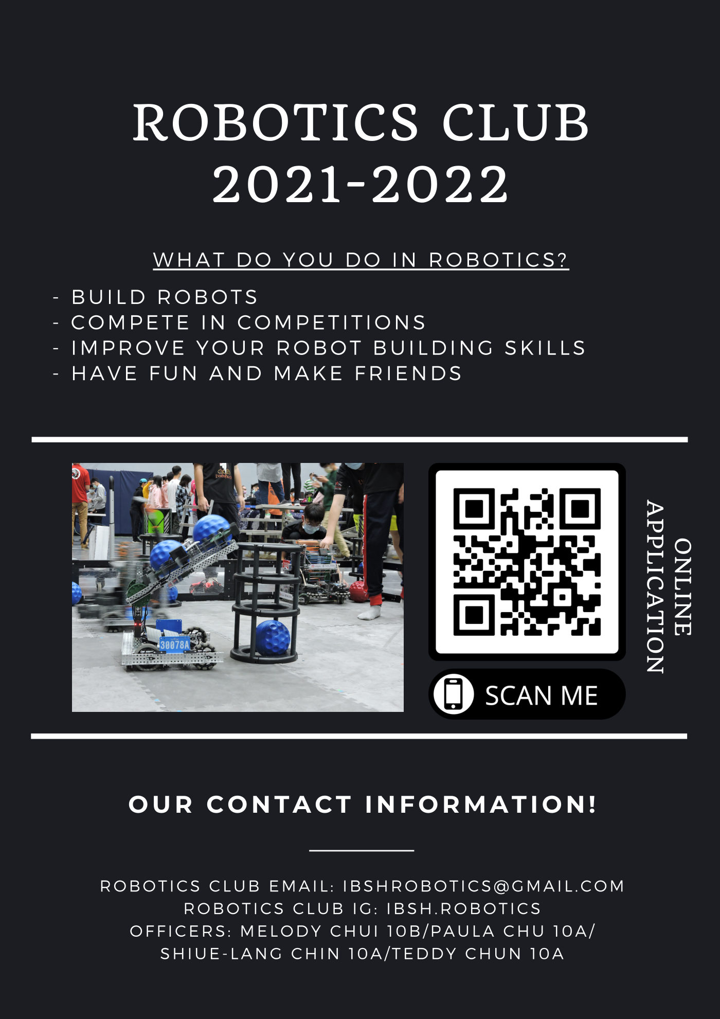 2021&ndash;2022 Robotics flyer