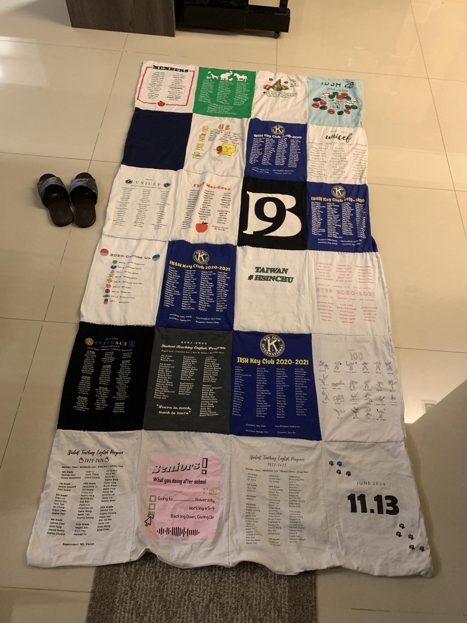 IBSH t-shirt quilt, photo 1