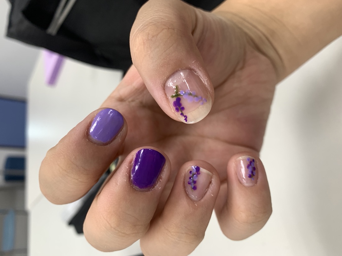 Lavender nail design, photo 2