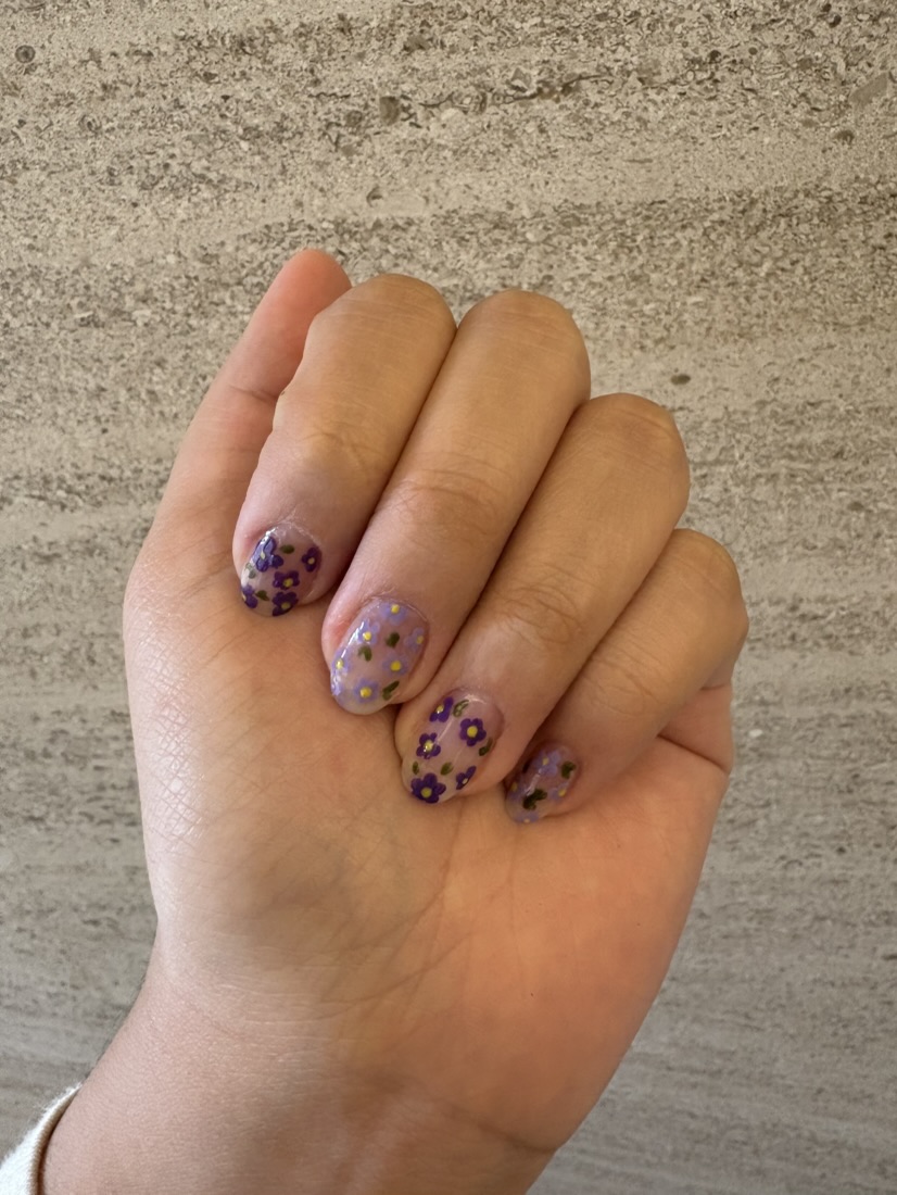 Lavender nail design, photo 3