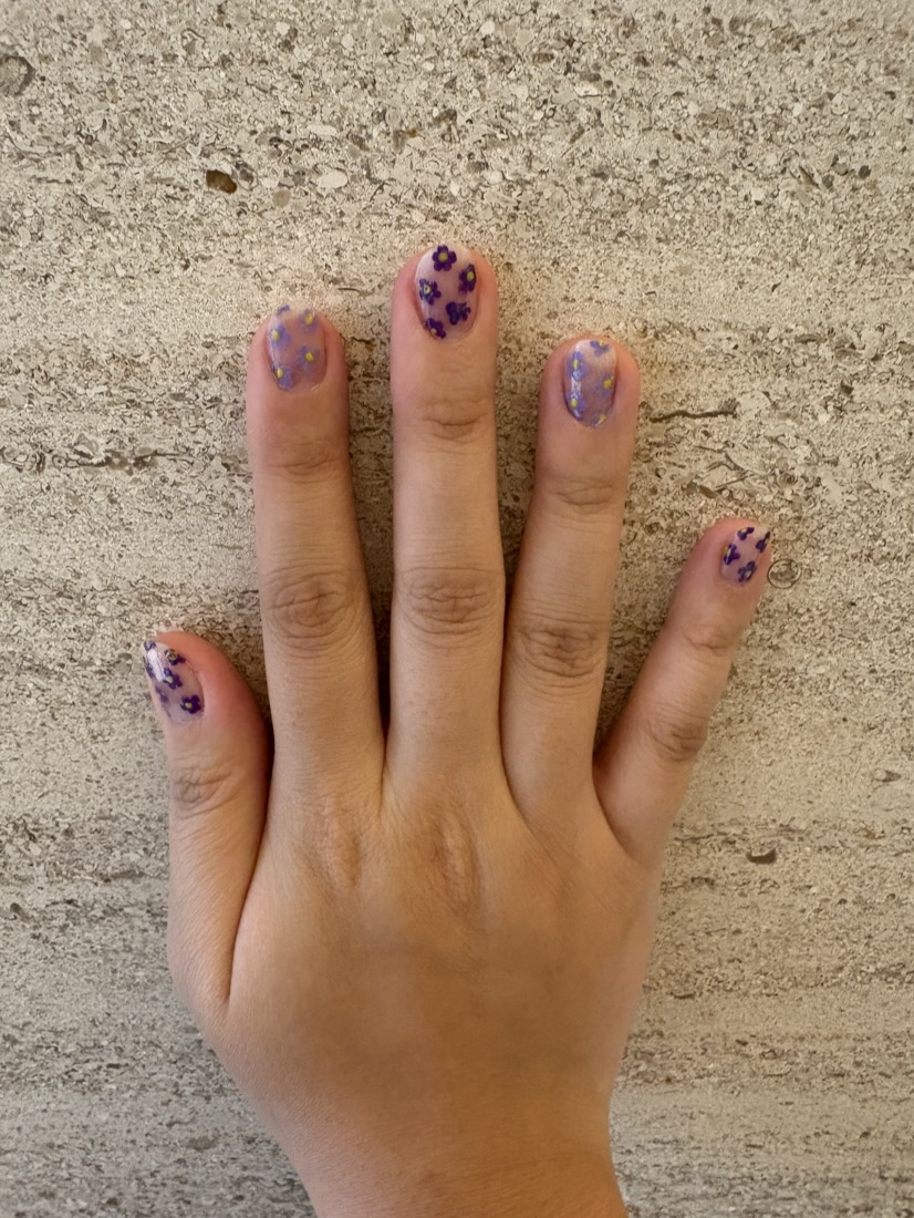 Lavender nail design, photo 6