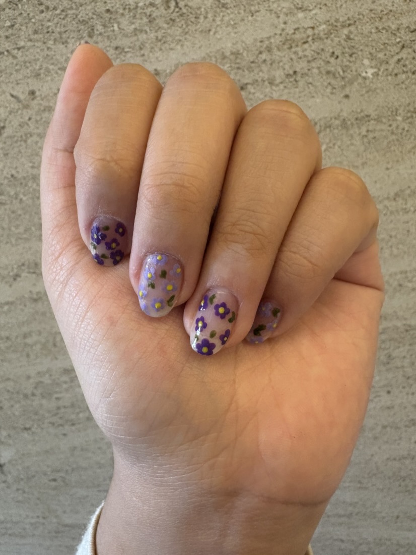 Lavender nail design, photo 8