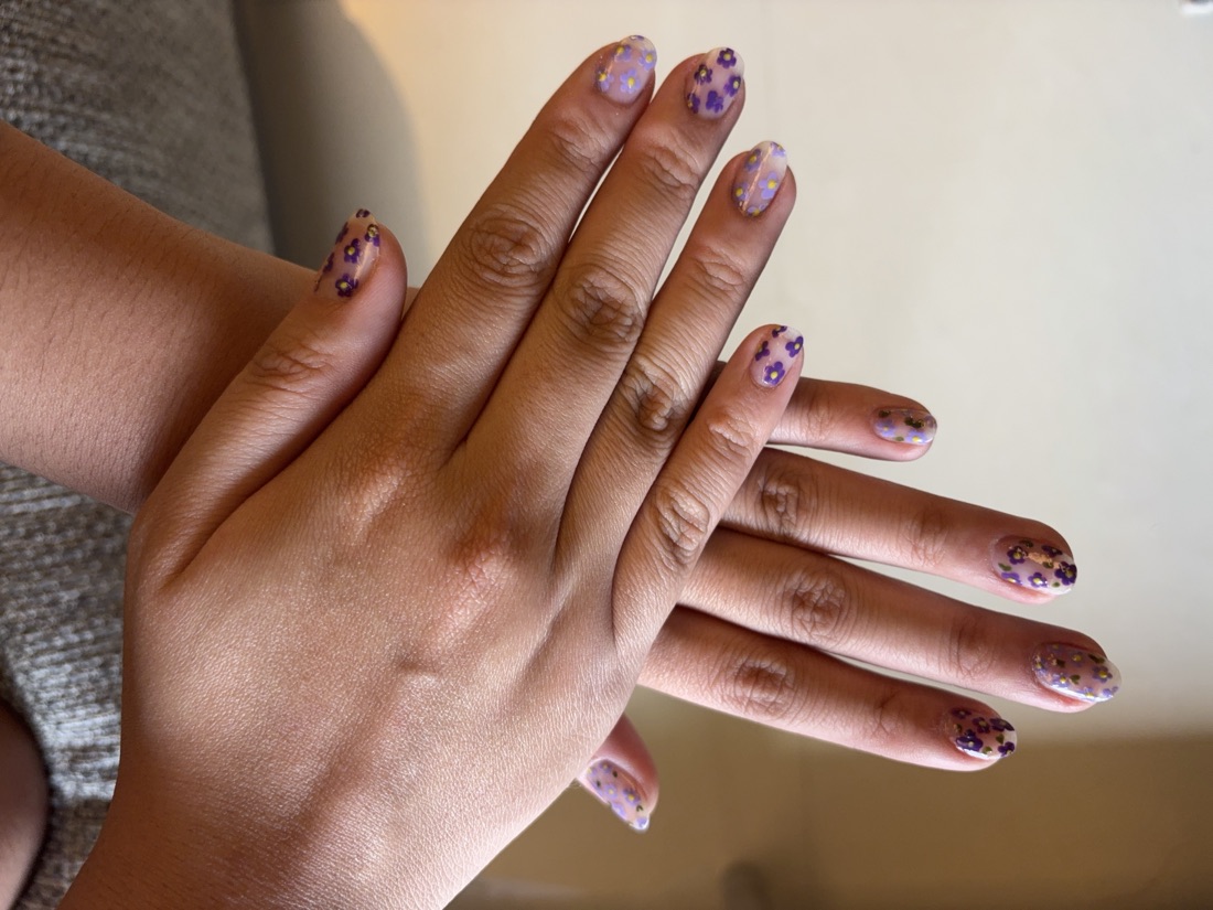Lavender nail design, photo 9