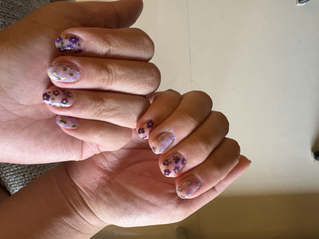 Lavender nail design, photo 11