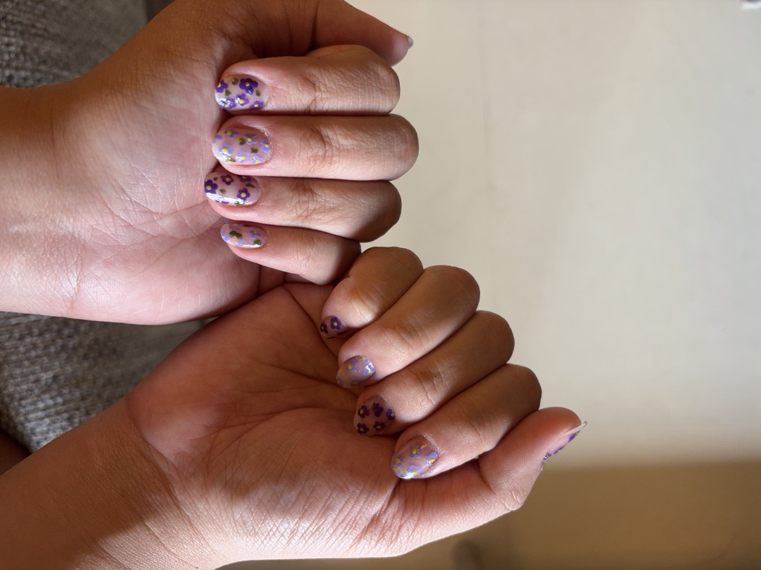 Lavender nail design, photo 12