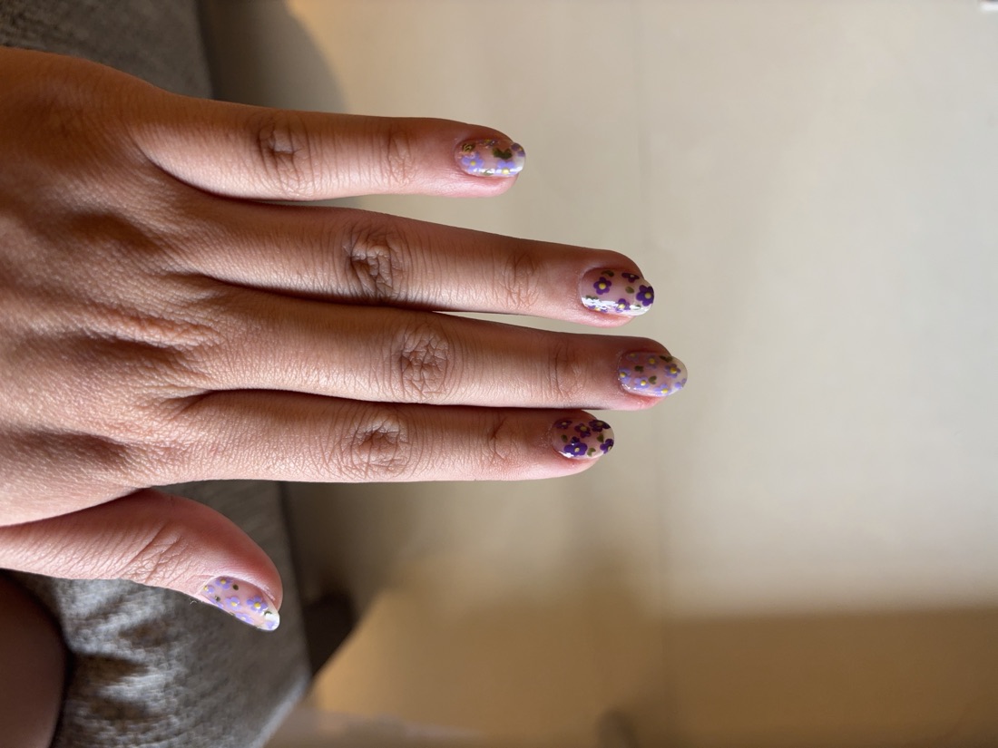 Lavender nail design, photo 13