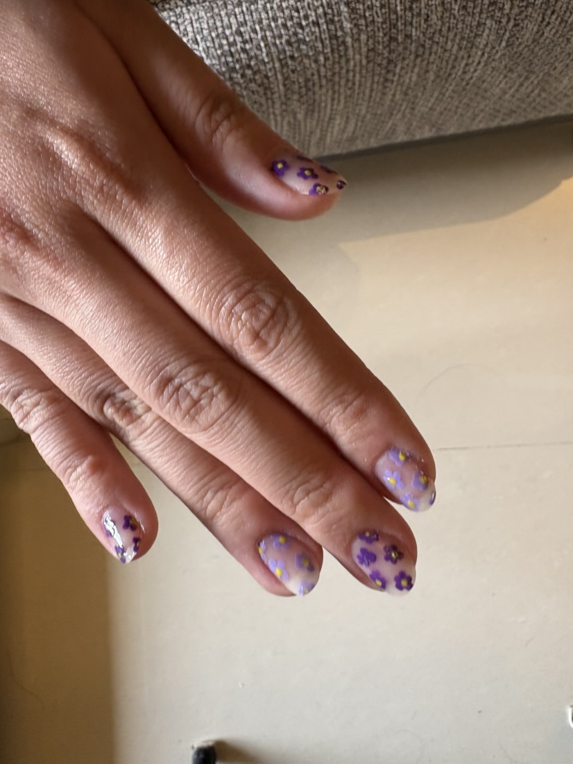Lavender nail design, photo 14