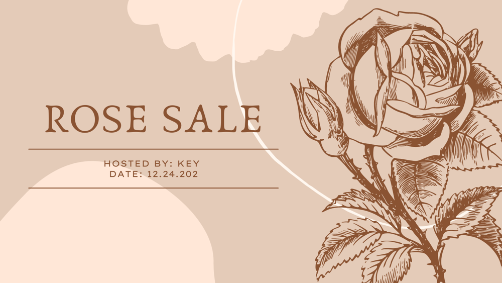 Key Club Rose Sale 2021 design 1