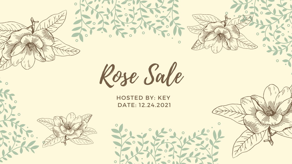 Key Club Rose Sale 2021 design 2